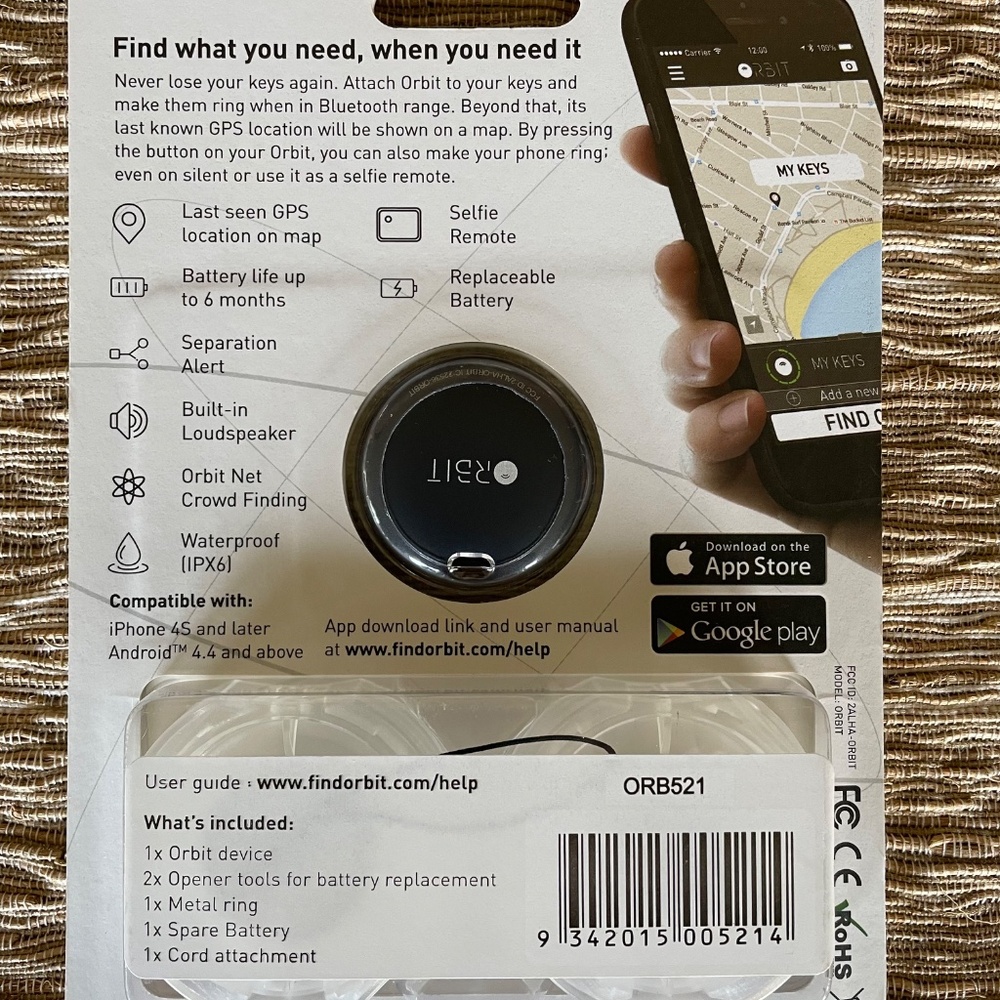 Orbit Key Finder NWT - Picture 2 of 2